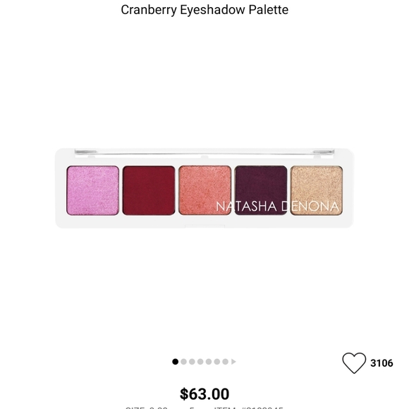 Natasha Denona cranberry palette